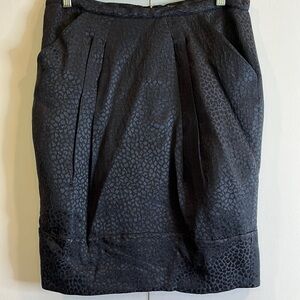 NEW BCBGMaxAzria Silk Wool Leopard Print Skirt Size 6